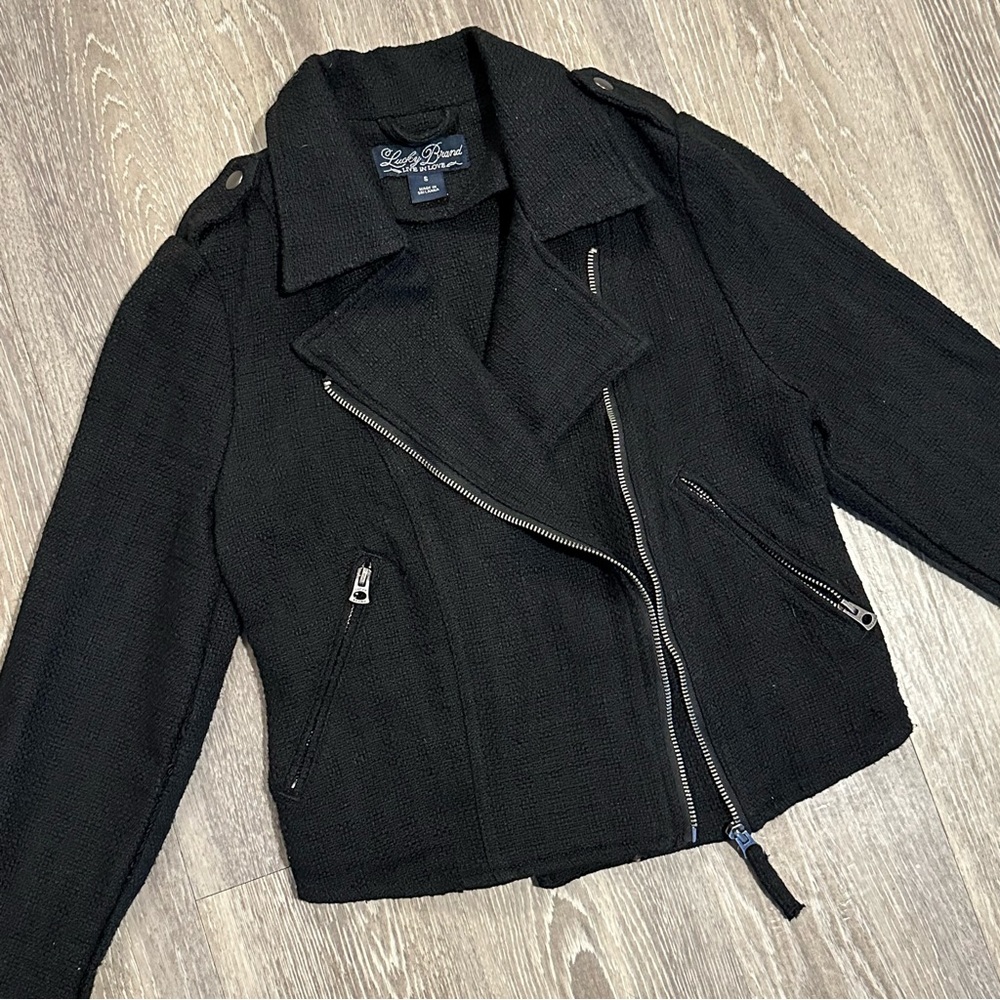 Lucky Brand black moto jacket - Picture 2 of 6